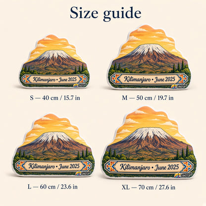 Mount Kilimanjaro Pillow — size guide