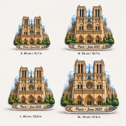 Notre-Dame Pillow size guide