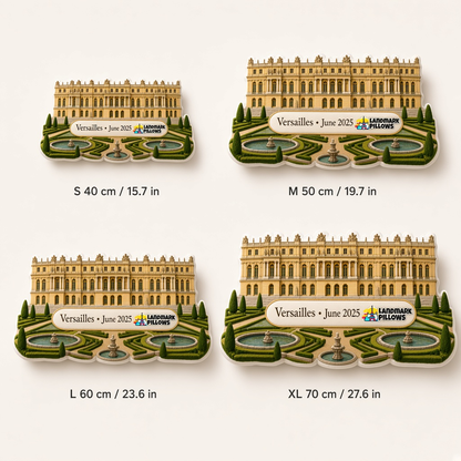 Palace of Versailles Pillow size guide