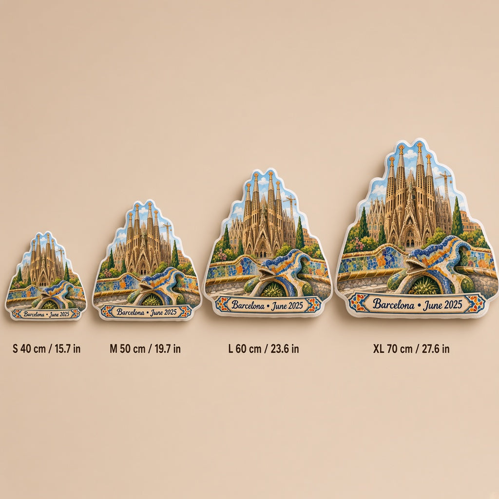 Park Güell Pillow â€” size guide