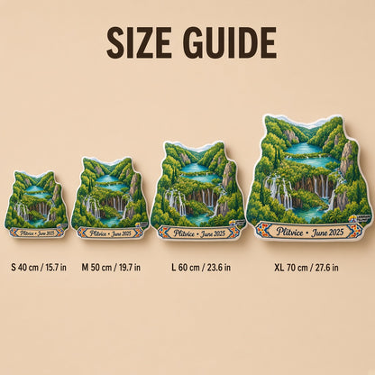 Plitvice Lakes Pillow â€” size guide