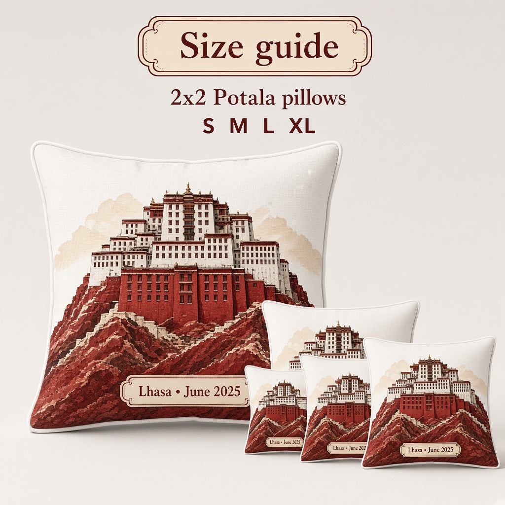Potala Palace Pillow — size guide