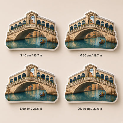 Rialto Bridge Pillow — size guide