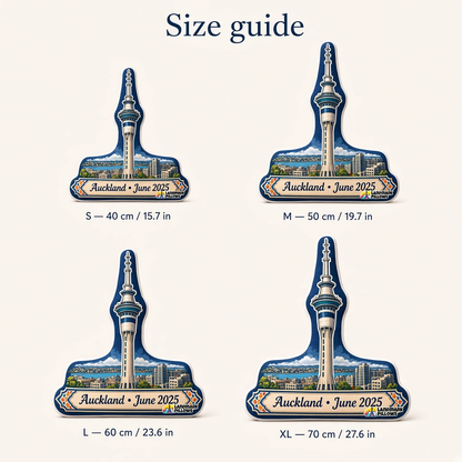 Sky Tower pillow size guide, S through XL