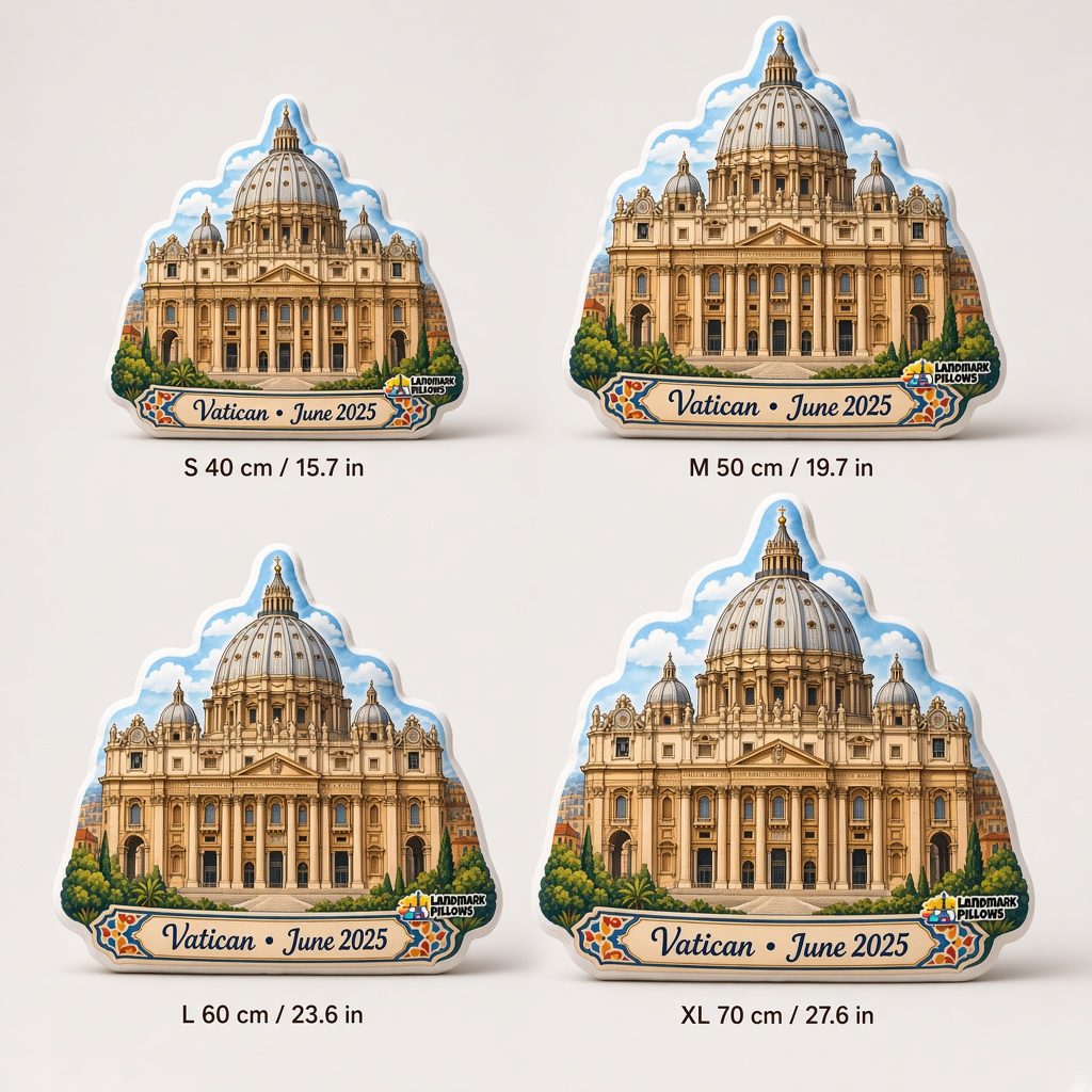 St. Peter's Basilica Pillow size guide