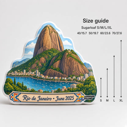 Sugarloaf Mountain Pillow — size guide