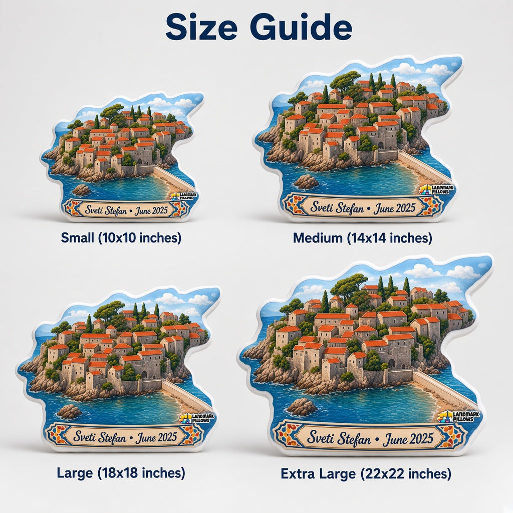 Church of Saint Sava Pillow — size guide