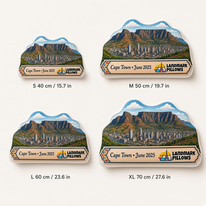 Table Mountain Pillow size guide