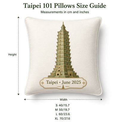 Taipei 101 Pillow — size guide