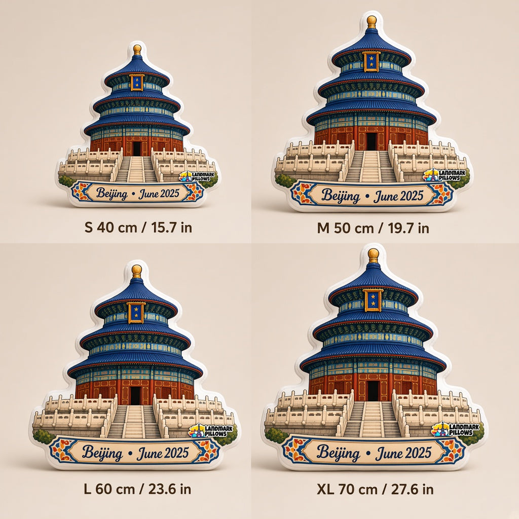 Temple of Heaven Pillow — size guide