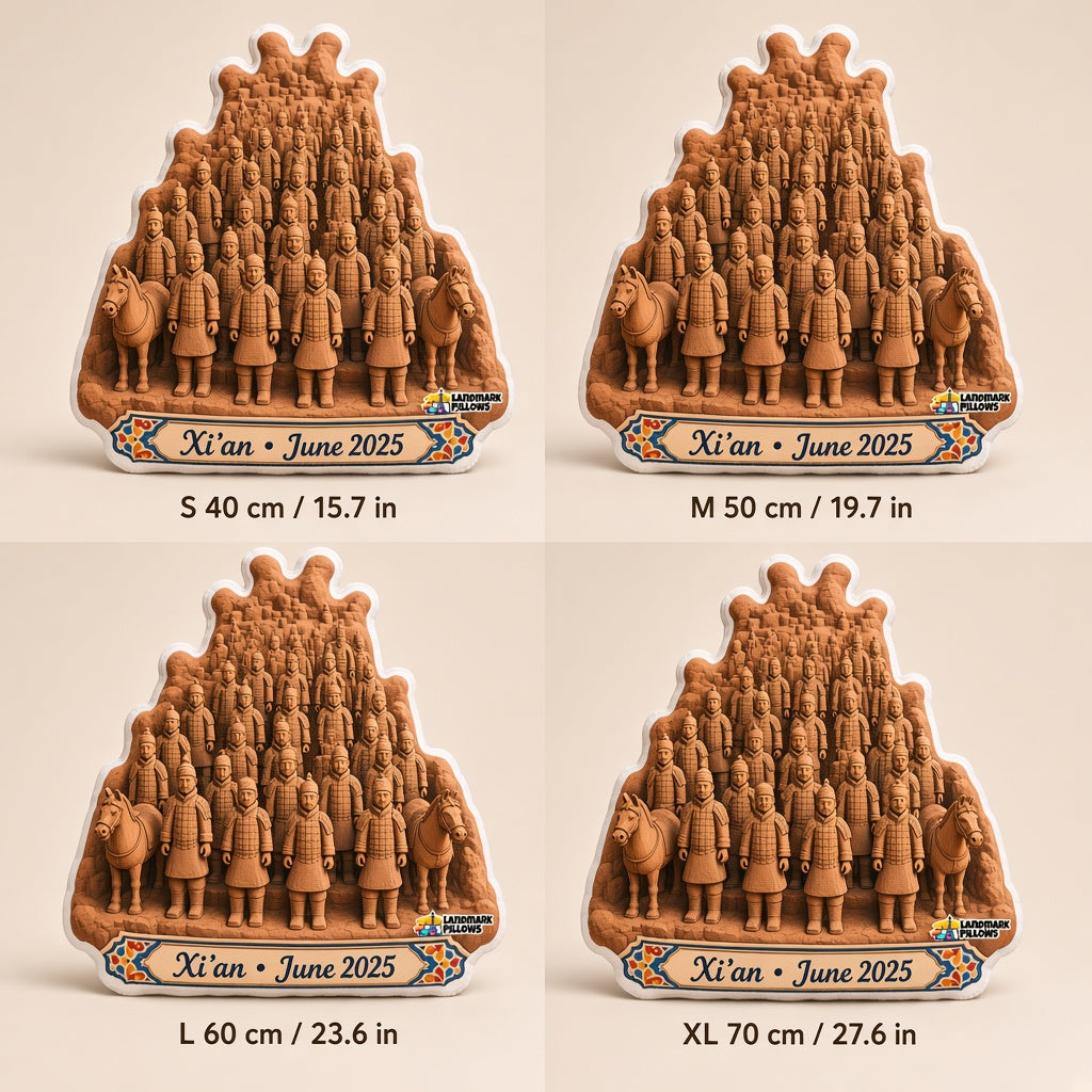 Terracotta Army Pillow — size guide