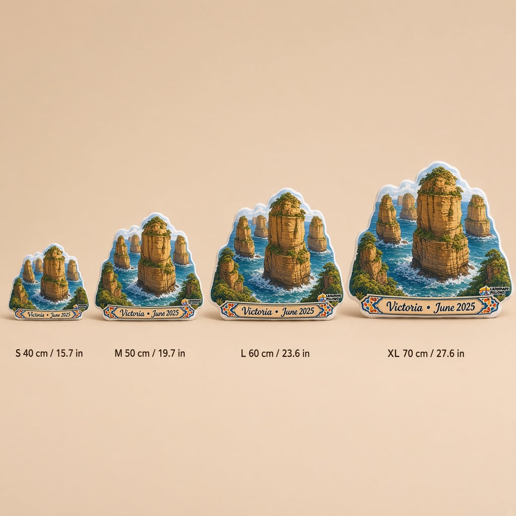 Twelve Apostles Pillow â€” size guide