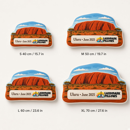 Uluru Pillow size guide