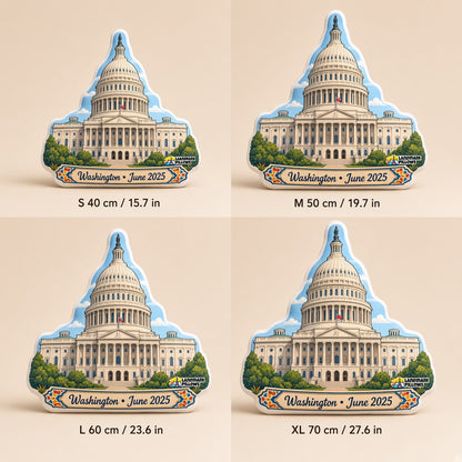 United States Capitol Pillow — size guide
