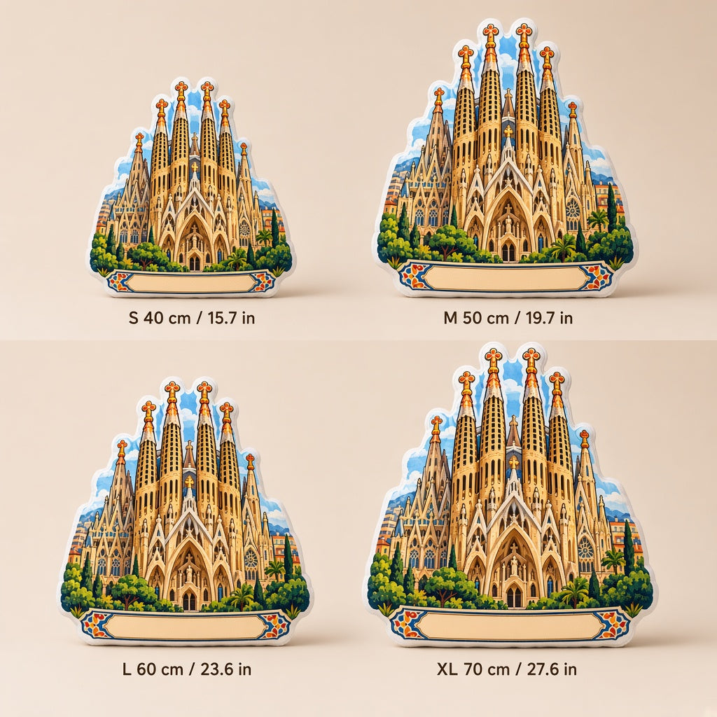 Westminster Abbey Pillow — size guide