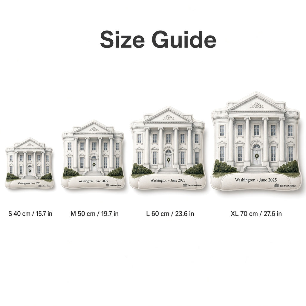 White House Pillow — size guide