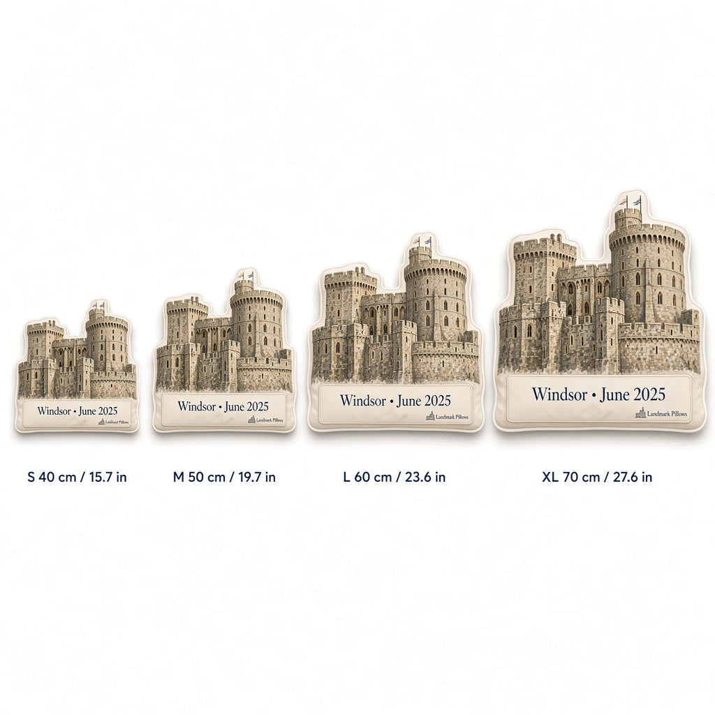 Windsor Castle Pillow — size guide