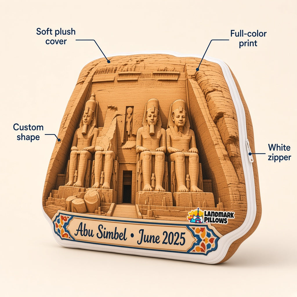 Abu Simbel Pillow — feature graphic
