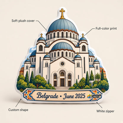 Church of Saint Sava Pillow — feature graphic