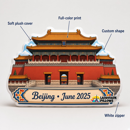 Forbidden City Pillow features