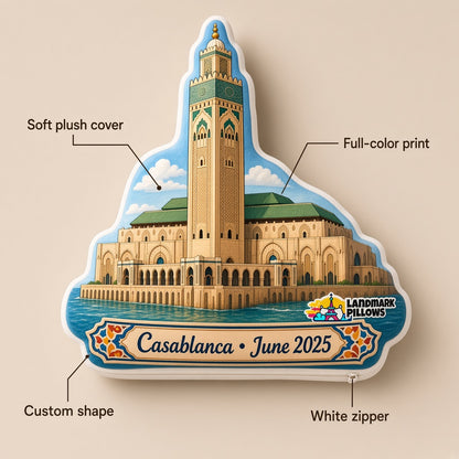 Hassan II Mosque Pillow — feature graphic