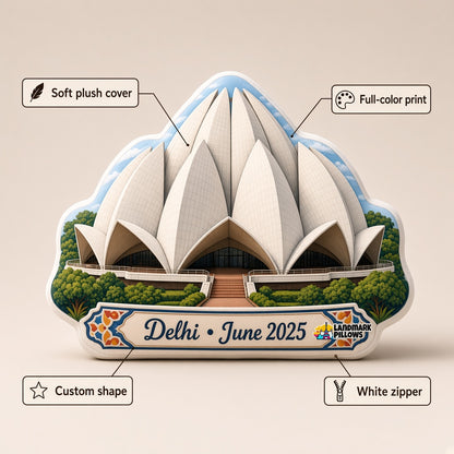 Lotus Temple Pillow — feature graphic