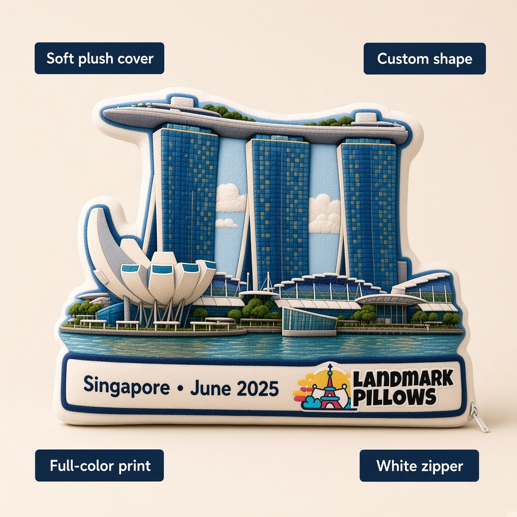 Marina Bay Sands Pillow features
