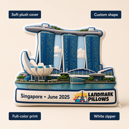 Marina Bay Sands Pillow features