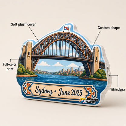Sydney Harbour Bridge Pillow — product image