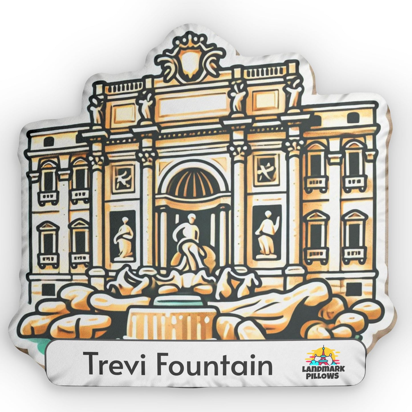 Trevi Fountain Pillow