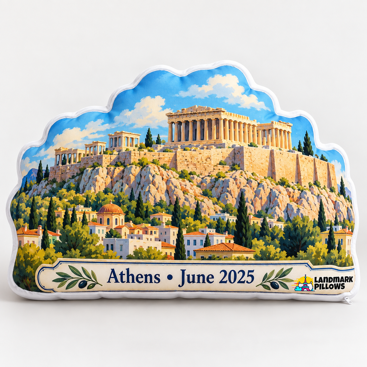 Acropolis of Athens Pillow hero image