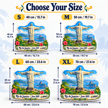 Christ the Redeemer Pillow size guide S M L XL